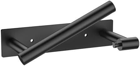 FORIOUS Black Stainless Steel Toilet Holder