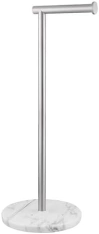 26 Tall Marble Toile Paper Holder - Rust-Proof Steel With Anti-Slip Pads