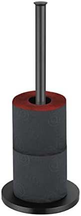Sturdy Mat Black Toilet Paper Holder for 3 Rolls