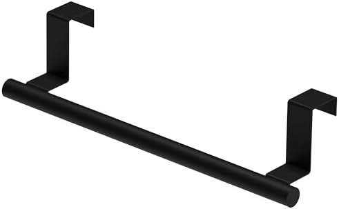 Stainless Steel Cabinet Towel Holder Matte Black
