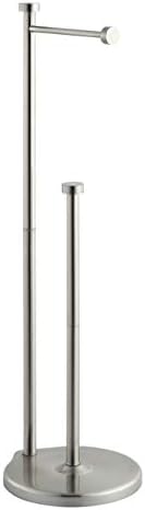 SunnyPoint Free Standing Bathroom Toilet Paper Holder Stand - Sturdy Jumbo Roll Organizer