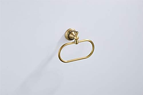 Sturdy Oval Towel Holder Brushed Bronze for Bathroom Kitchen Use