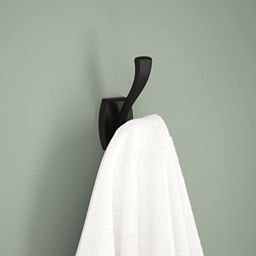 Delta Dansant Towel Hook Matte Black Double-J Wall-Mounted for Robes