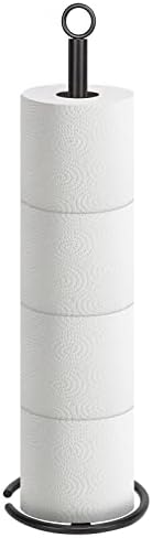 Sturdy Rust-Proof Toilet Paper Holder for 4 Rolls Matte Black