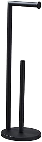 Matte Black Stainless Steel Toilet Paper Holder Easy to Install Durable