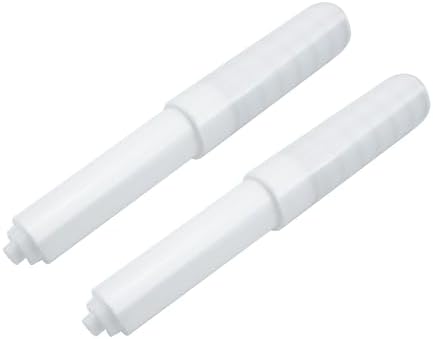2PCS Toilet Paper Holder Spring Roller Replacement White Plastic