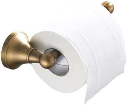 Flybath Wall-Mounted Toilet Paper Holder Brushed Bronze Durable Rust-Resistant