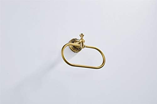 Sturdy Oval Towel Holder Brushed Bronze for Bathroom Kitchen Use