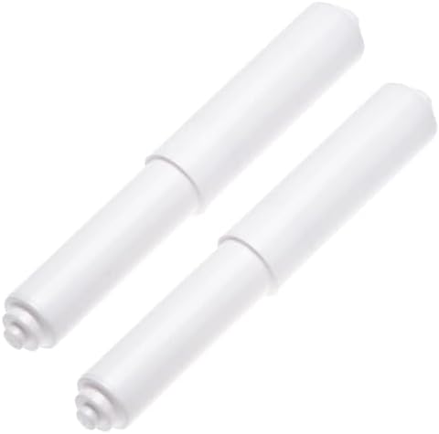 2-Pack White Toilet Paper Holder Spring Loaded