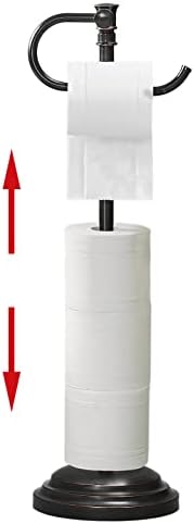 RUMOSE Adjustable Toilet Paper Holder Stand Durable Stylish for Home Travel