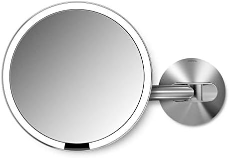 Simplehuman Brushed 8 Wall-Mounted Mirror with LED Light System
