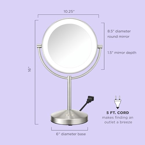 Conair Lighted Makeup Mirror Stylish Functional