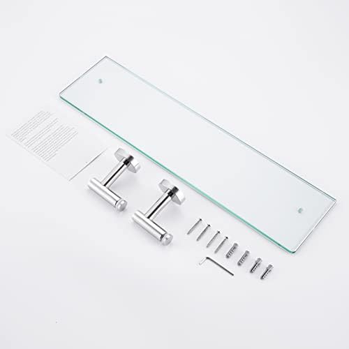KES Tempered Glass Shelf for Bathroom - Rustproof Safe