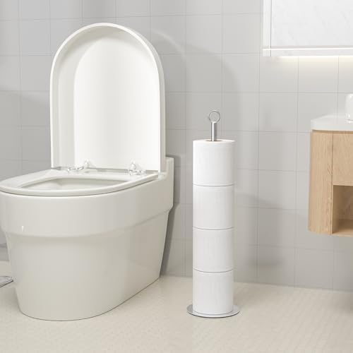 Sturdy Sleek Toilet Paper Holder Stand