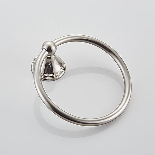 Sturdy Stainless Steel Towel Holder with Brushed Nickel Finish