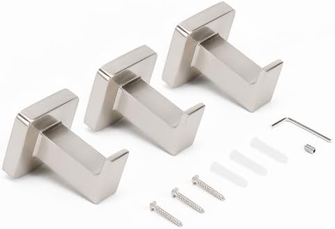 NearMoon Bath Towel Hook Stainless Steel 3 Pack