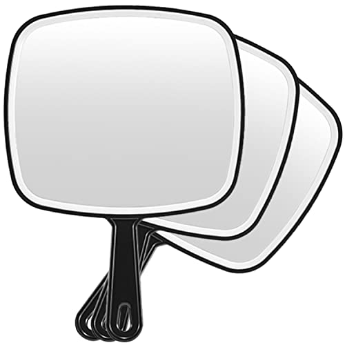OMIRO Hand Mirror - Extra Large Black 3-Piece Set
