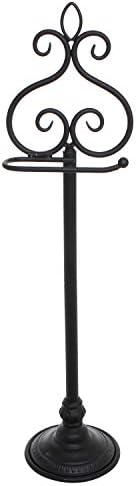 Sturdy Elegant Toilet Paper Holder by MyGift