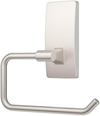 Command Toilet Paper Holder Satin Nickel Water Resistant Rust-Proof