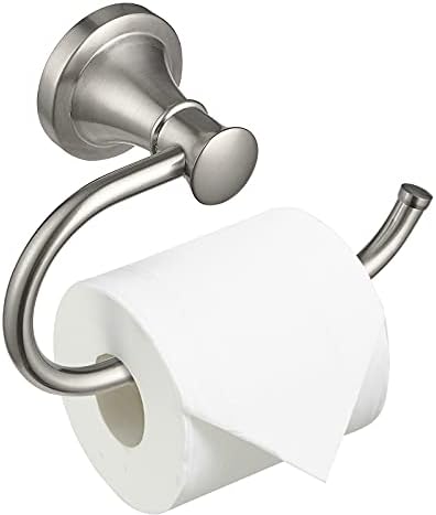 BESy Brushed Nickel Toilet Tissue Paper Holder Rustproof Durable Bathroom Accessory