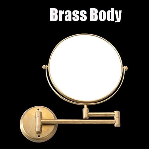 Gold 8Inch Makeup Mirror with 3X Magnification