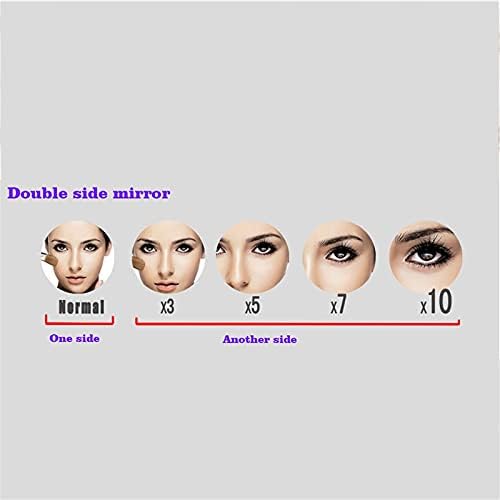 ZADIKOWall-Mounted Double-Sided Makeup Mirror with 7X Magnification