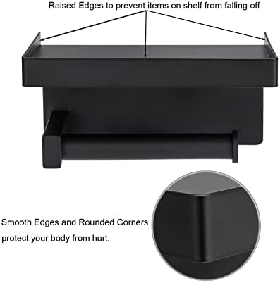 Toprema 304 SS Matte Black TP Holder