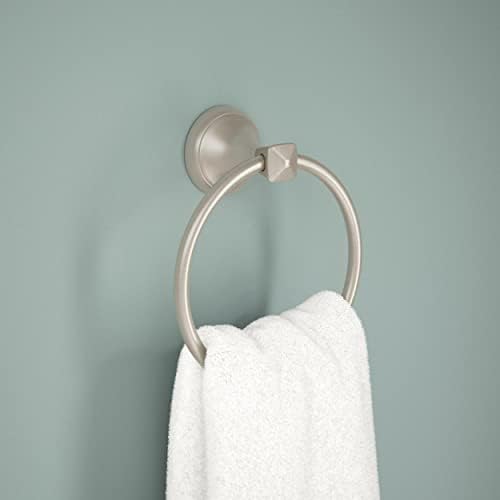 Delta ESATO Wall-Mounted Towel Ring Brushed Nickel SpotShield Bathroom Hardware