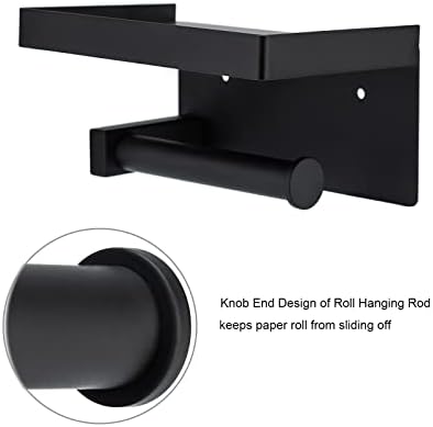 Toprema 304 SS Matte Black TP Holder