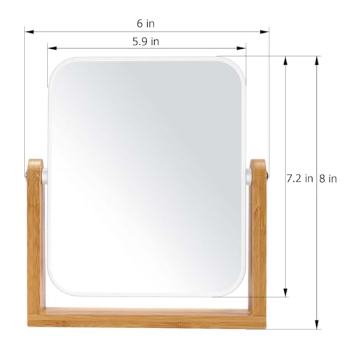 Double-Sided Vanity Mirror with 1x 3x Magnification