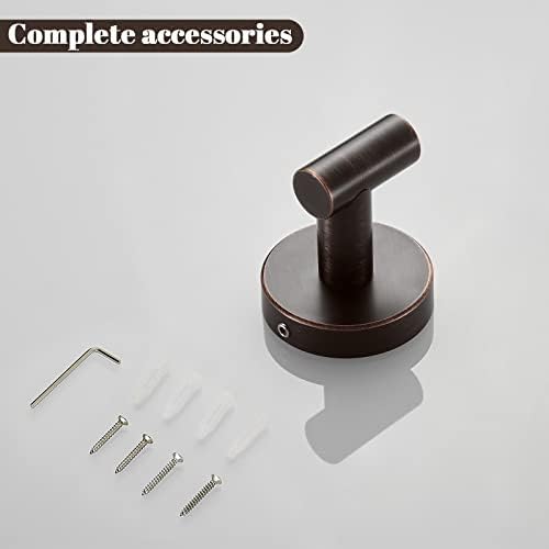 BigBig Home 2-Piece Bronze Robe Towel Hooks - Rustic Bathroom Kitchen Organizers