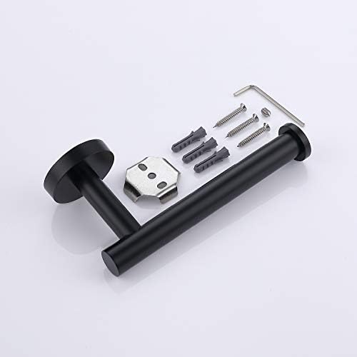 Tastos Matte Black Stainless Steel Toiletpaper Holder