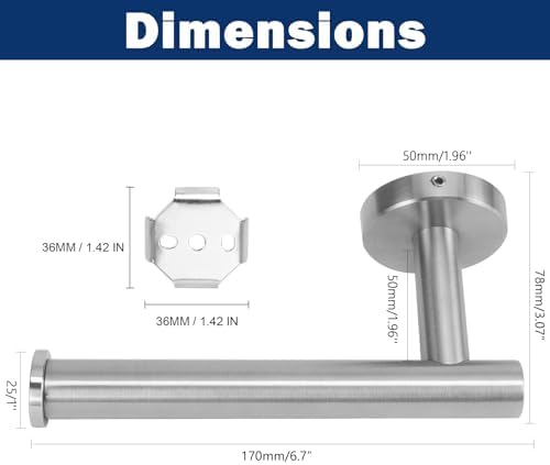 NearMoon Stainless Steel Toilets Roll Holder Brushed Nickel
