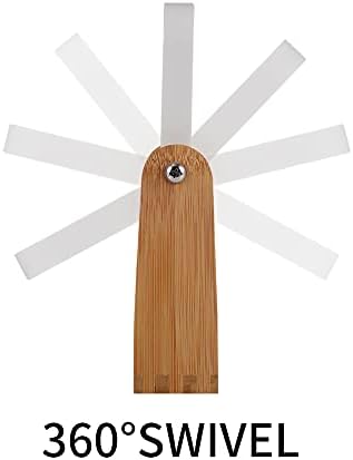 Natural Bamboo Magnifying Mirror 3X Swivel Beauty Gift