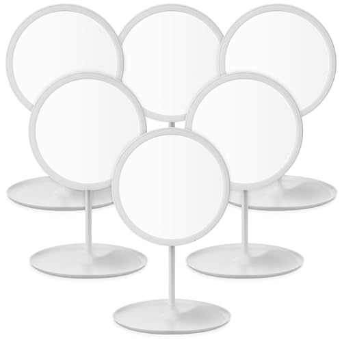 6 Pcs DoubleFill Spa Party Mirror Set -CHIC Compact Makeup Mirror wStorage for Party Beauty or Self-Care