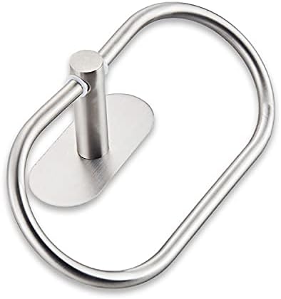 Self Adhesive Towel Ring Brushed Nickel 100 Stainless Steel
