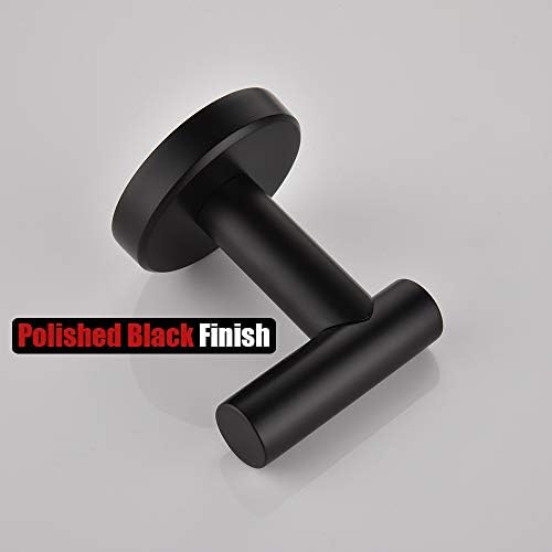 Professional Black Bathroom Towel Hook Set