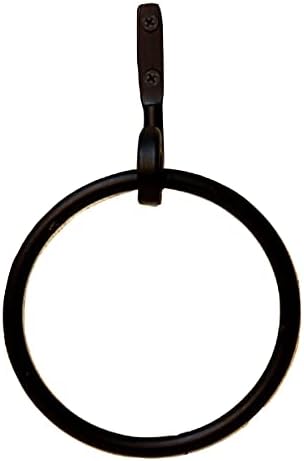 Solid Iron Towel Holder with Scroll Bracket