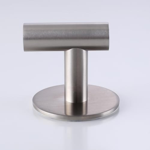 Zuvky Self Adhesive 304 Stainless Steel Waterproof Towel Hook 2-Pack Silver