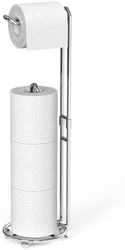 Simple Houseware toilet paper holderchromeefficient bathroom storage