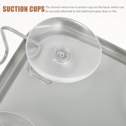 Fogless Shower Mirror for Shaving No Wiggle No Scratches