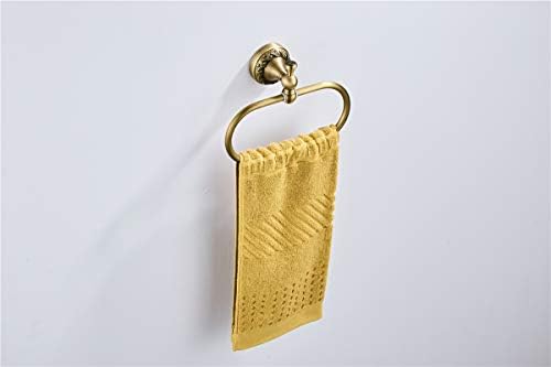 Sturdy Oval Towel Holder Brushed Bronze for Bathroom Kitchen Use
