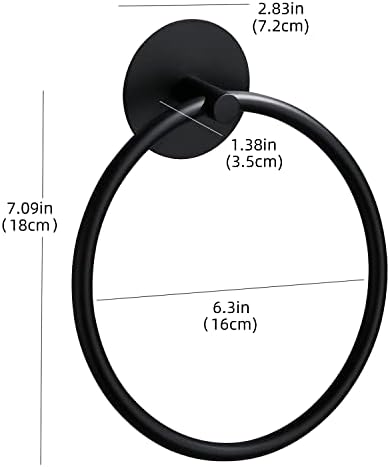 DIUDIU Cat Black Stylish Towel Ring