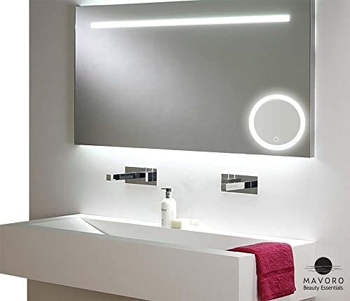 10X Magnifying Mirror with LED Light and 3 Strong Suction Cups
