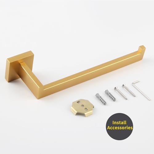GERZWY Gold Stainless Steel Towel Ring