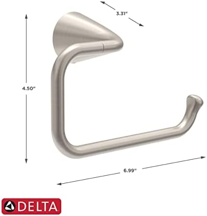 Delta ARV50-DN Arvo Wall Mount Open Square Toilet Paper Holder Bathroom Hardware