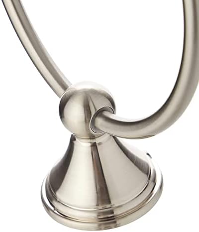 Amazon Basics Round Towel Ring Satin Nickel