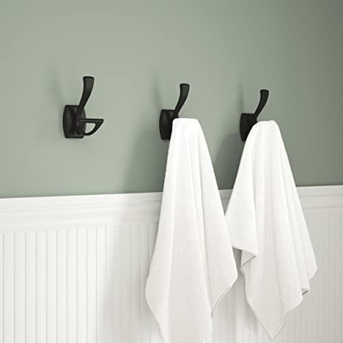 Delta Dansant Towel Hook Matte Black Double-J Wall-Mounted for Robes