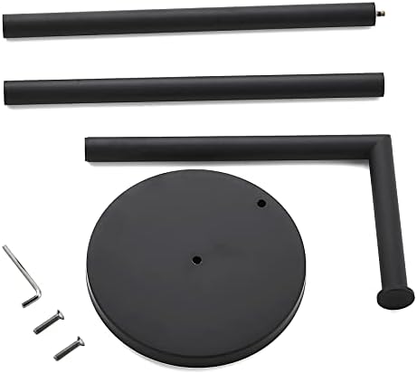 Matte Black Stainless Steel Toilet Paper Holder Easy to Install Durable