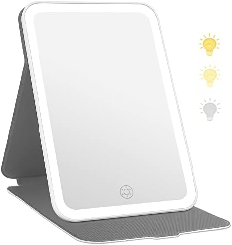Travel-Friendly Makeup Mirror with 72 LEDs